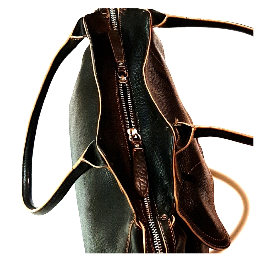 COLE HAAN VILLAGE PEBBLED LEATHER SHOULDER BAG - Picture 8 of 8